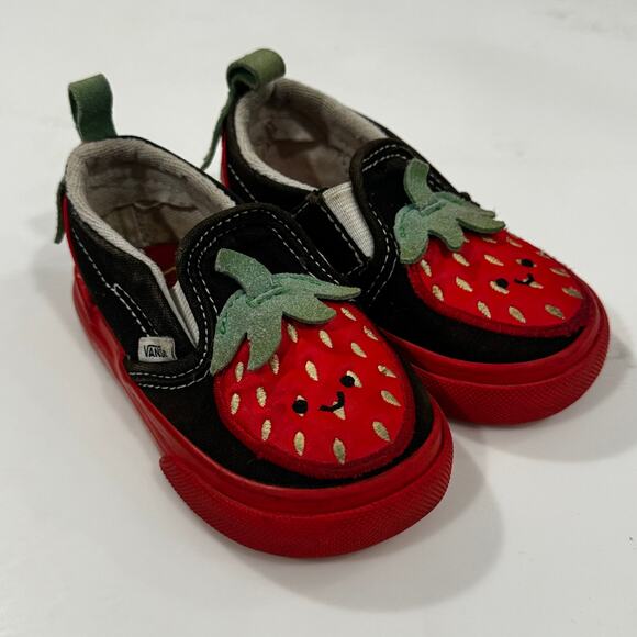 Vans Off The Wall 500714 Strawberry Toddler Size 5 Slip On - Picture 1 of 10
